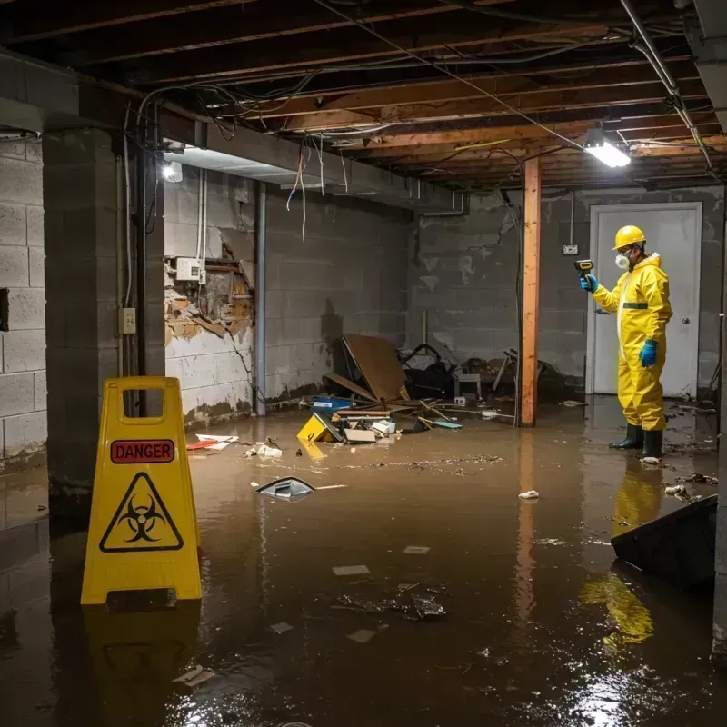 Flooded Basement Electrical Hazard in Elk River, MN Property